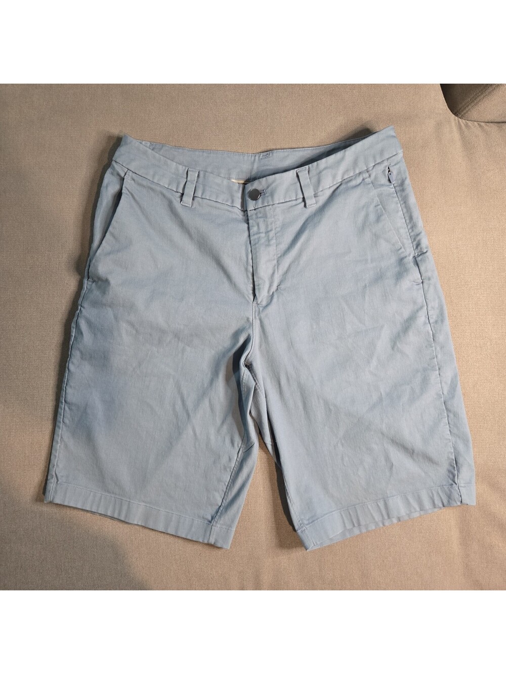 Lululemon Commission Shorts Mens 32 Light Blue Relaxed Chino 11" Khakis